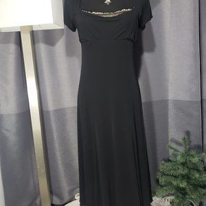LIDA BADAY Black MIDI dress